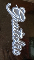 Gratidão neon digital 60cm